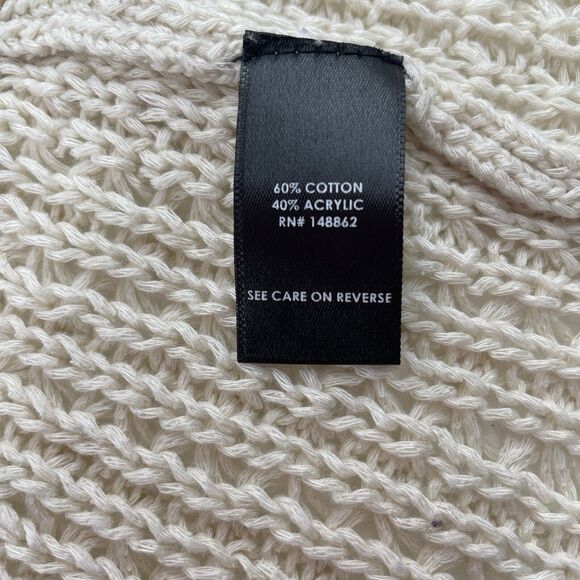 Torrid Sz 1X Cardigan Sweater Open Front Open Knit Fringe Oversized Boho Beige - Picture 8 of 10